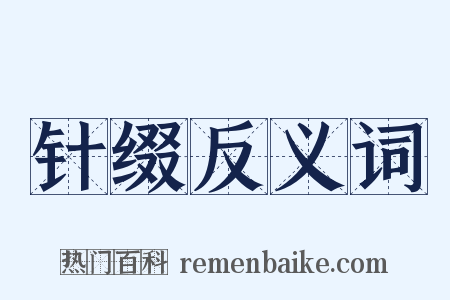 针缀反义词是什么意思的图片